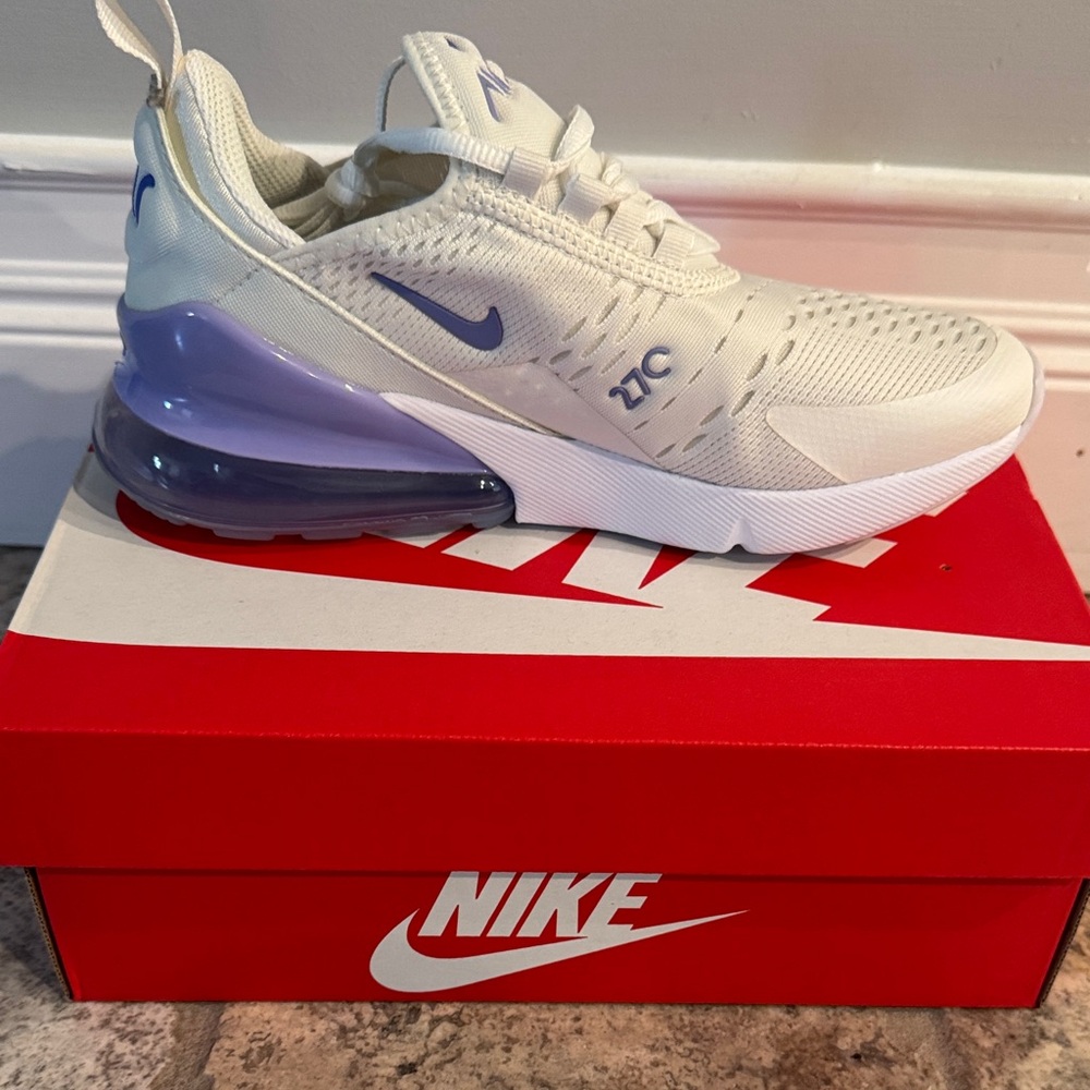 Nike Air Max 270 White with Lavender Accents